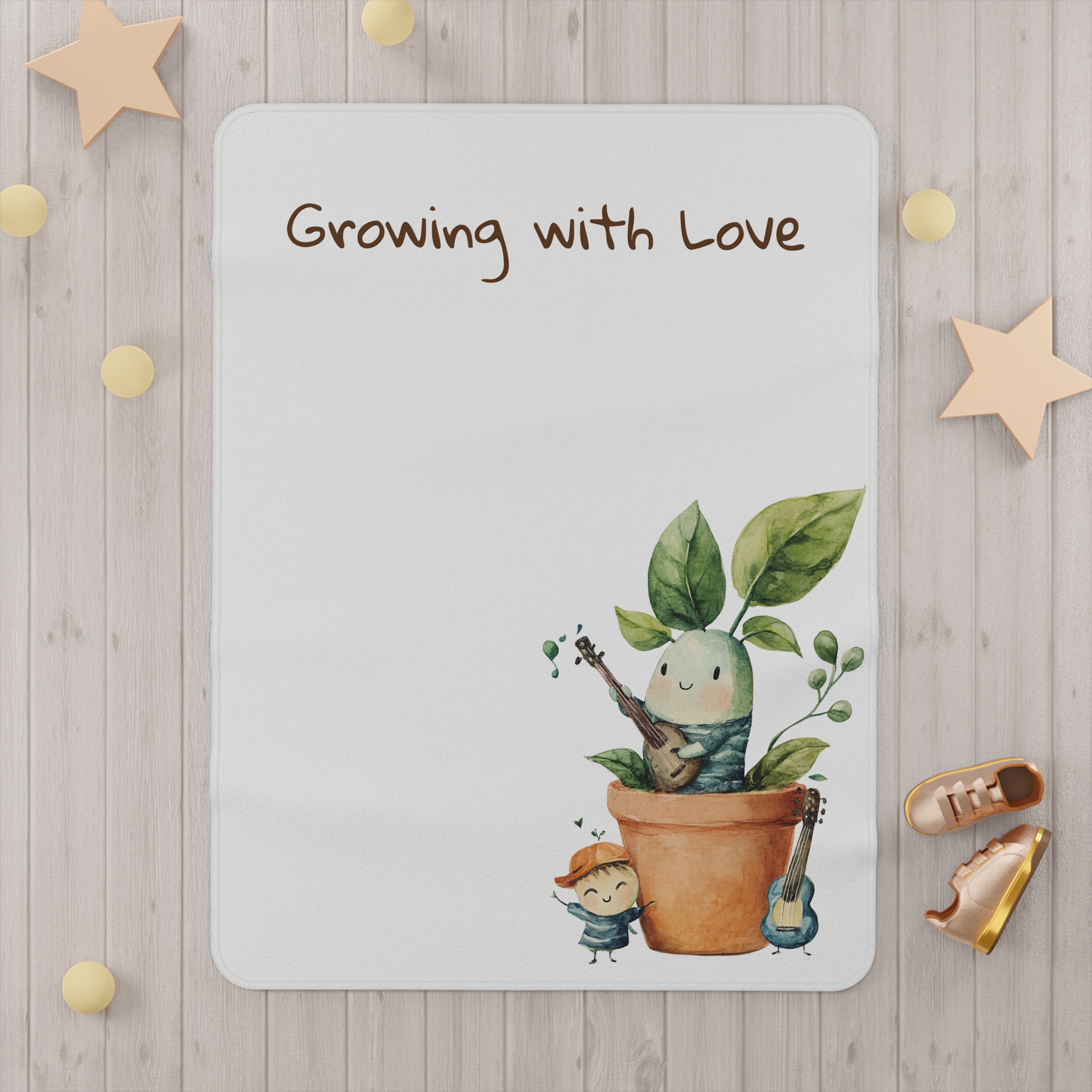 Baby Blanket Growing with Love