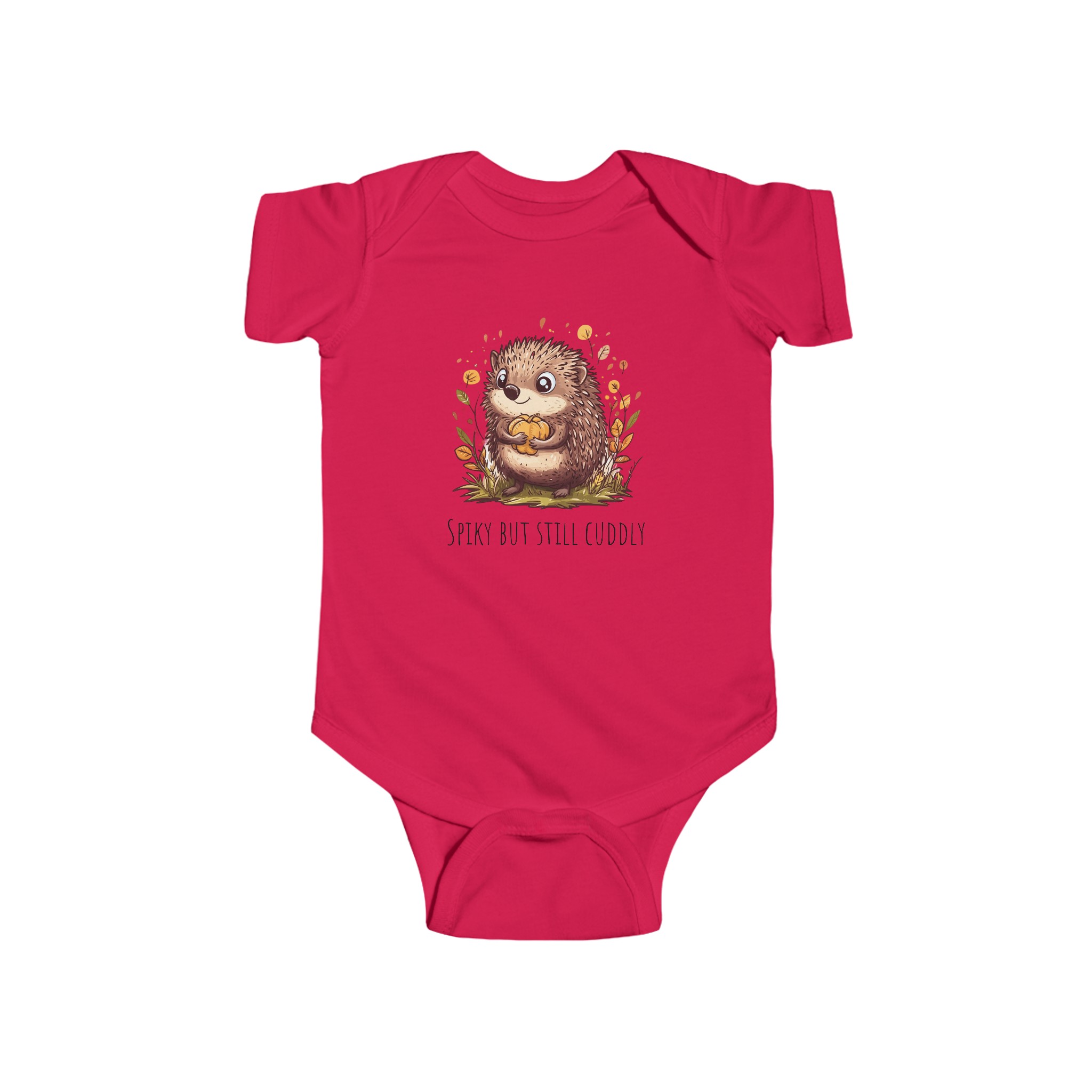 Infant Fine Jersey Bodysuit - Cute Hedgehog - Image 7