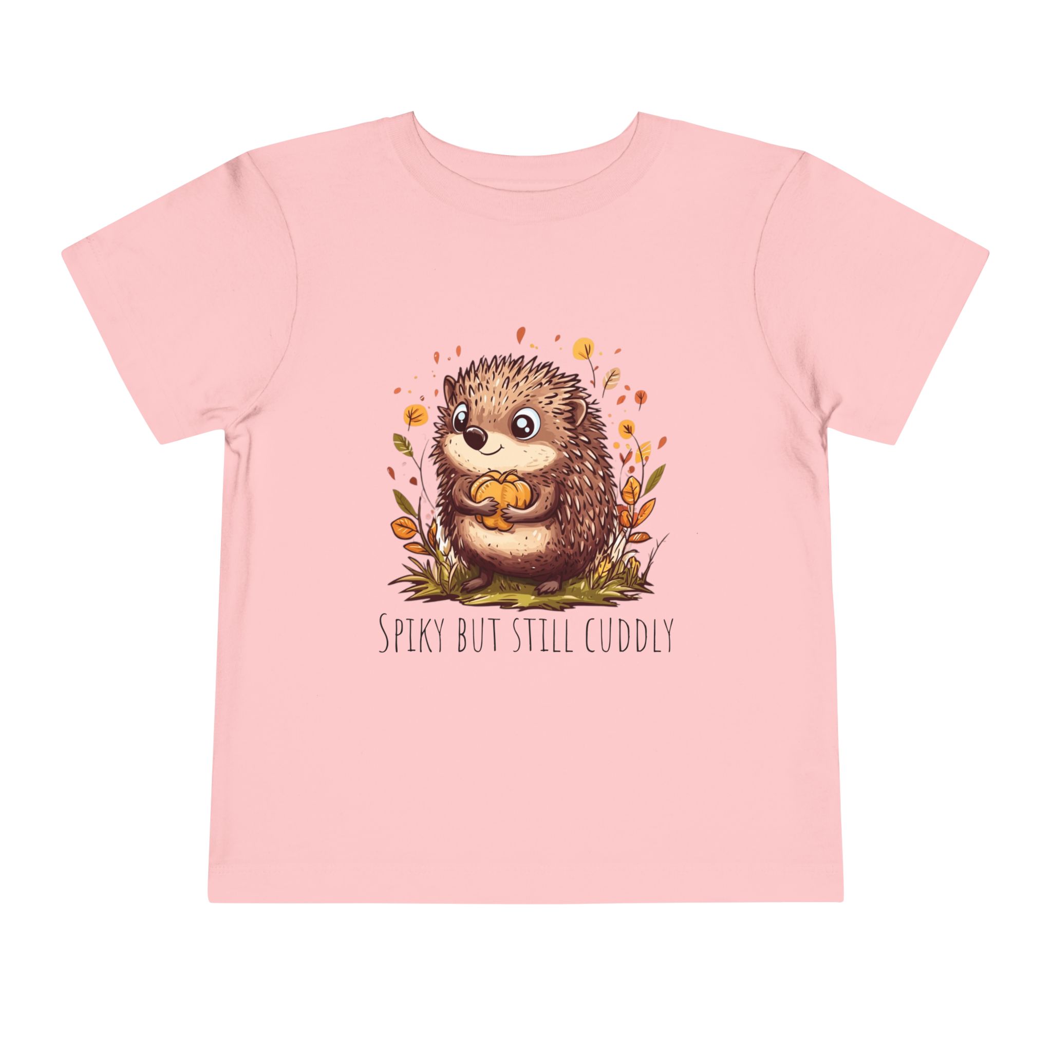 Toddler Tee Hedgehog Autumn Pumpkin Cute Nature Animal Shirt - Image 9