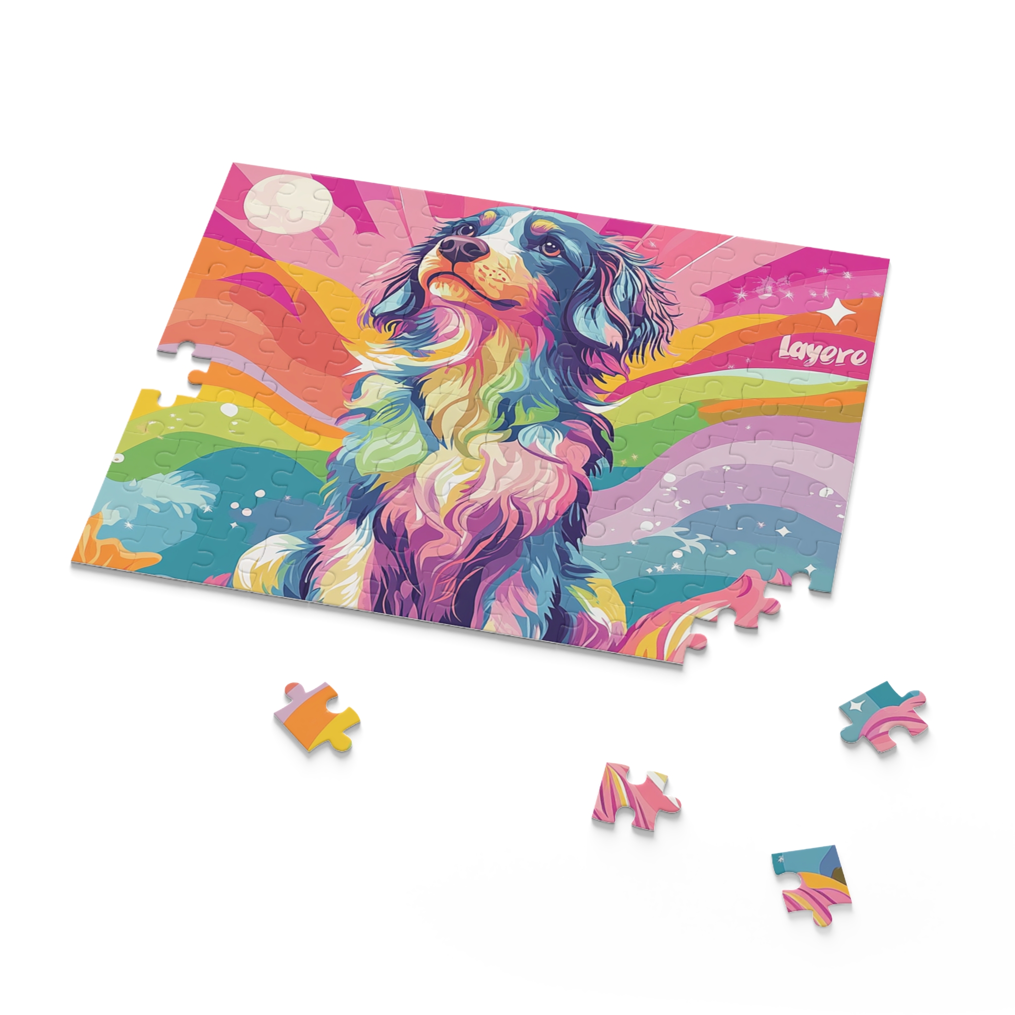 Puzzle - Colourful Australian Shepherd - Image 6