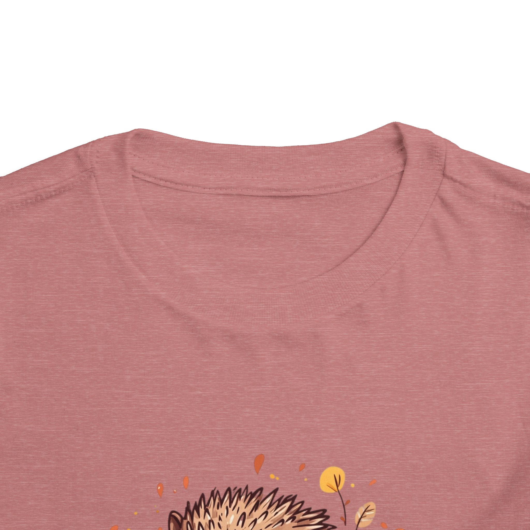 Toddler Tee Hedgehog Autumn Pumpkin Cute Nature Animal Shirt - Image 4