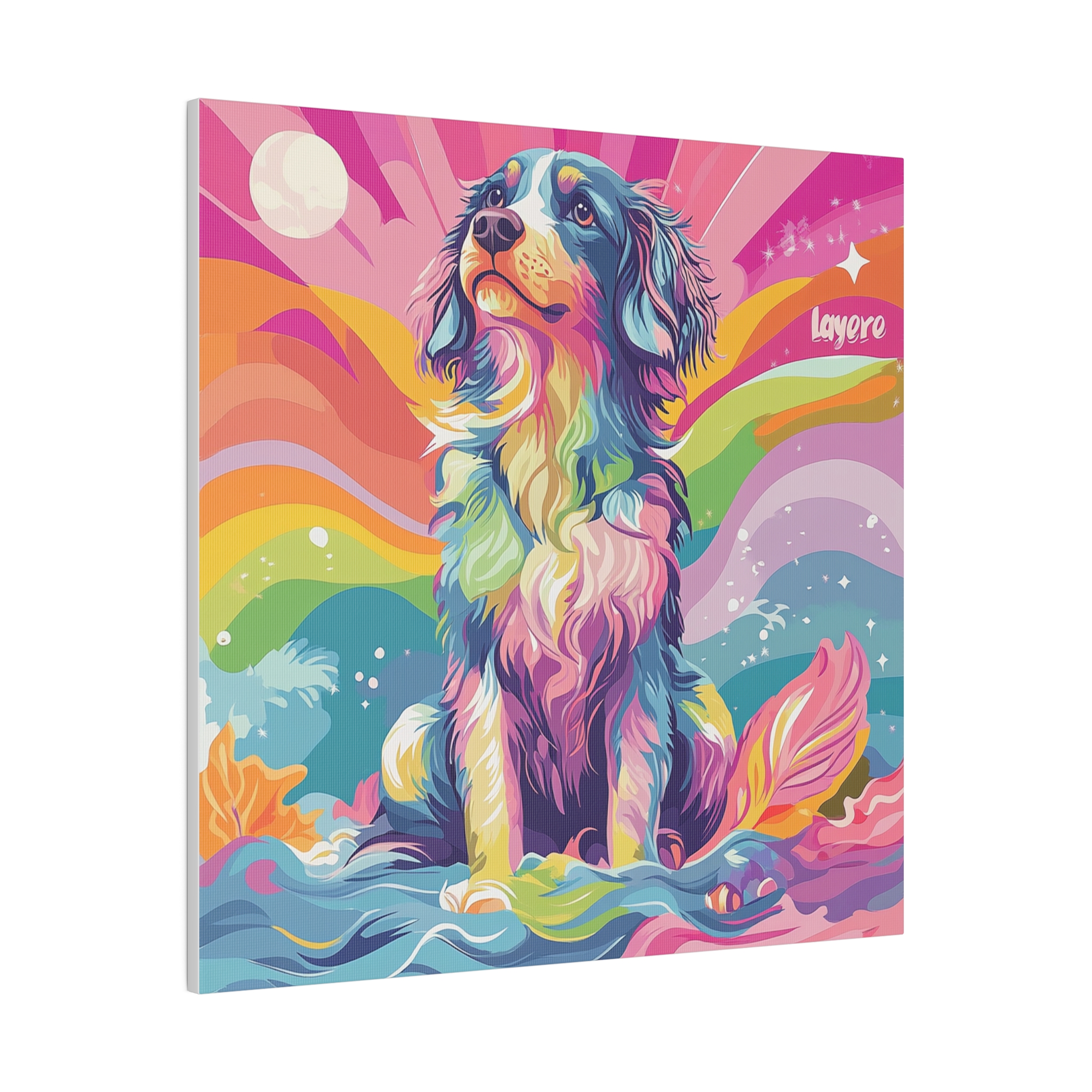 Canvas Print - Australian Shepherd Colorful - Image 6