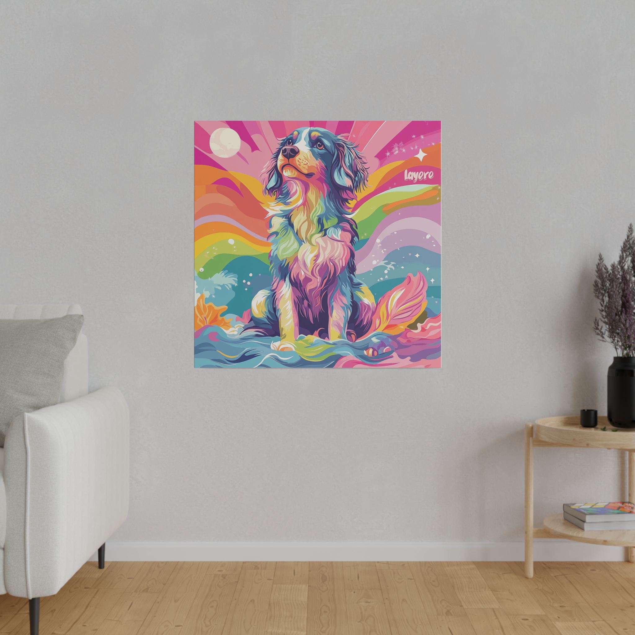Canvas Print - Australian Shepherd Colorful - Image 11