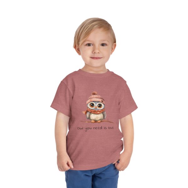 Toddler Tee Owl: Ow You Need Is Love 2T-5T - Image 7