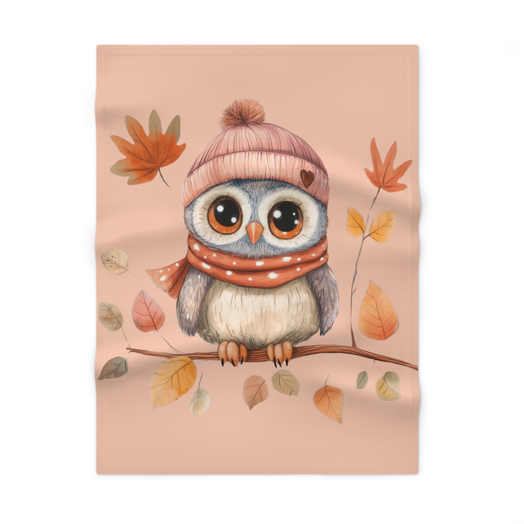 Fleece Baby Blanket - Cozy Owl Design