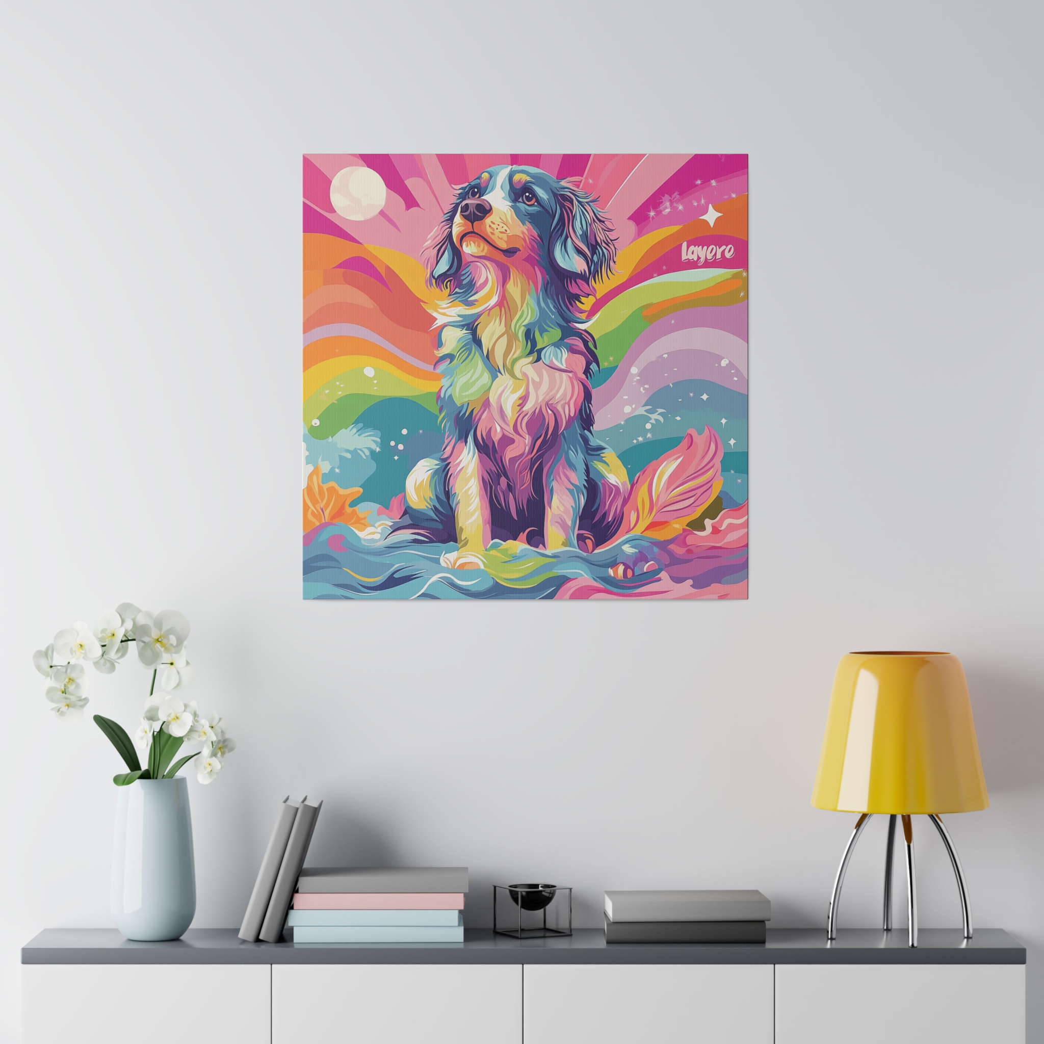 Canvas Print - Australian Shepherd Colorful - Image 8