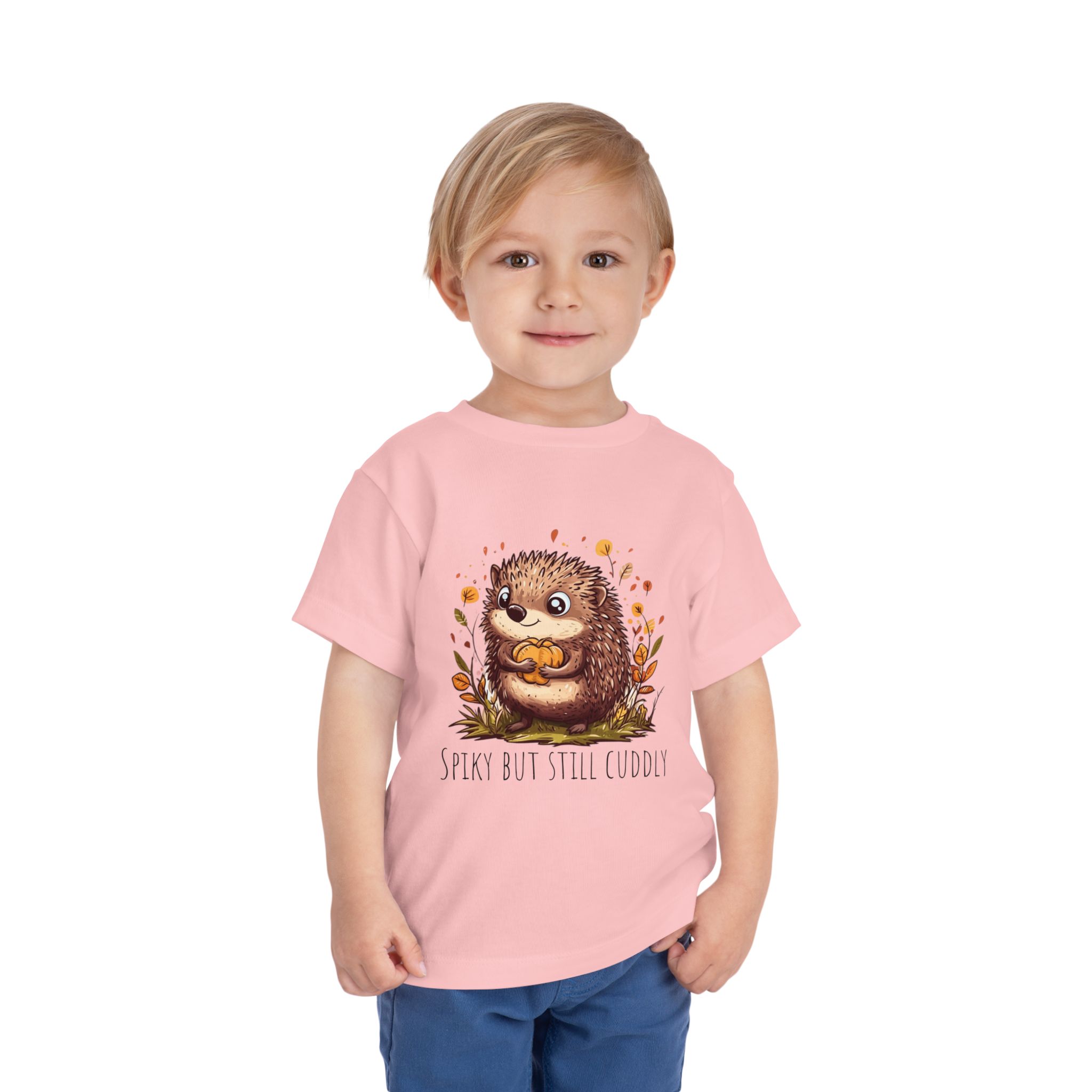 Toddler Tee Hedgehog Autumn Pumpkin Cute Nature Animal Shirt - Image 11