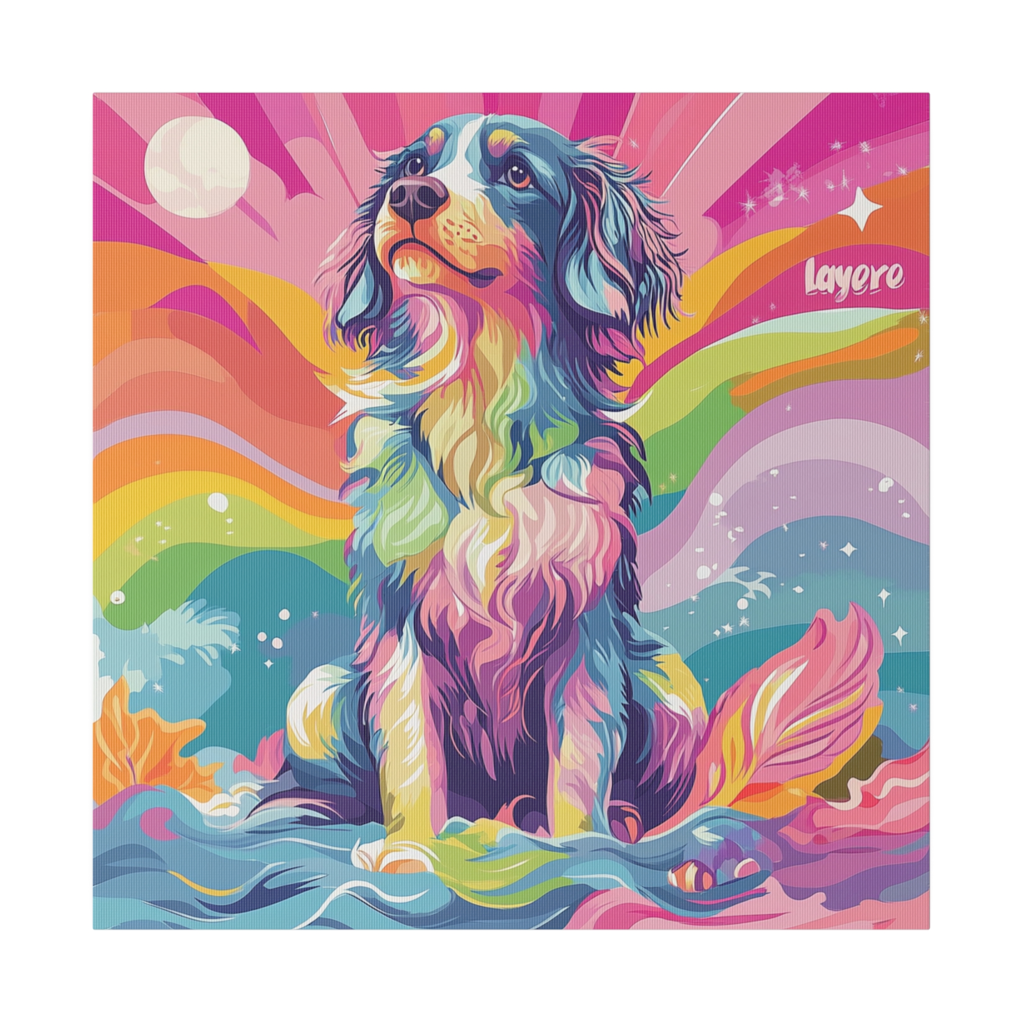 Canvas Print - Australian Shepherd Colorful - Image 5