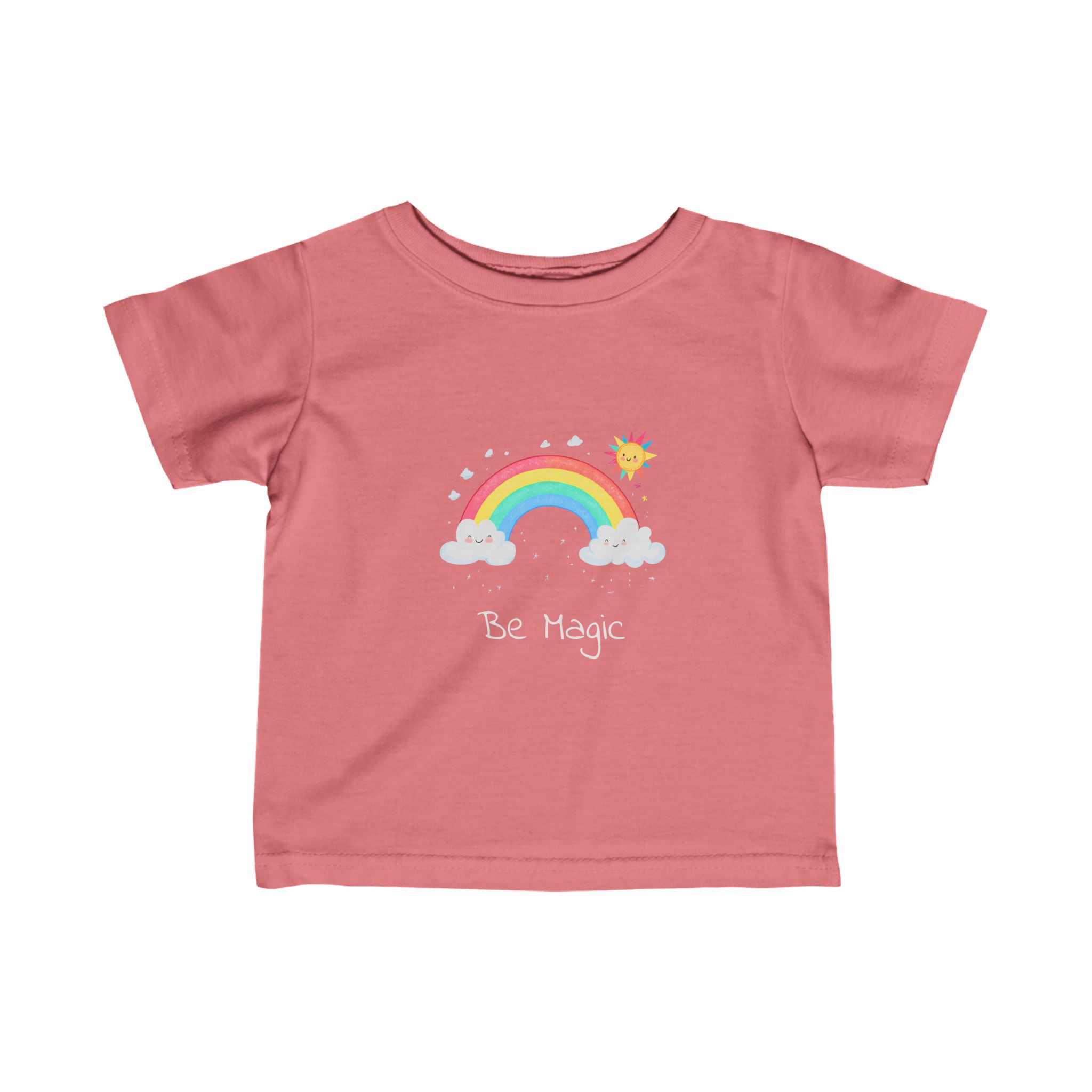 Be Magic Baby T-Shirt – Soft Rainbow Design Up to 24 Months
