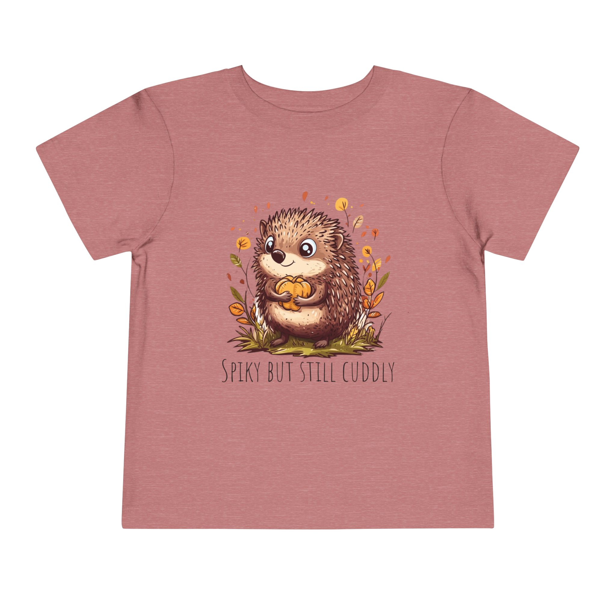 Toddler Tee Hedgehog Autumn Pumpkin Cute Nature Animal Shirt