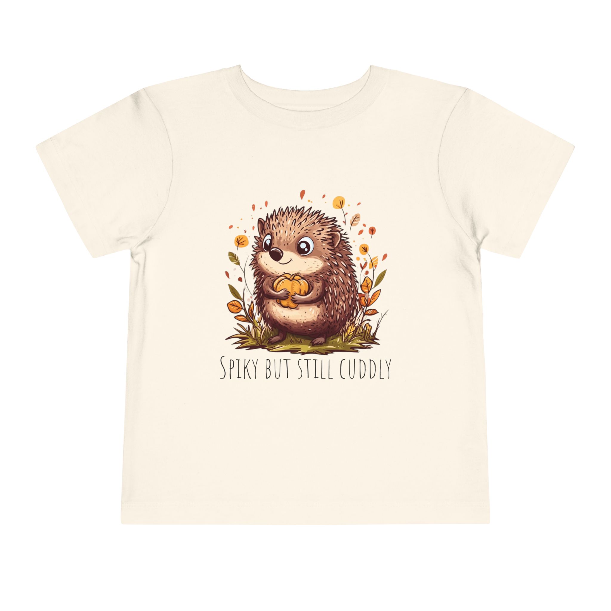 Toddler Tee Hedgehog Autumn Pumpkin Cute Nature Animal Shirt - Image 5