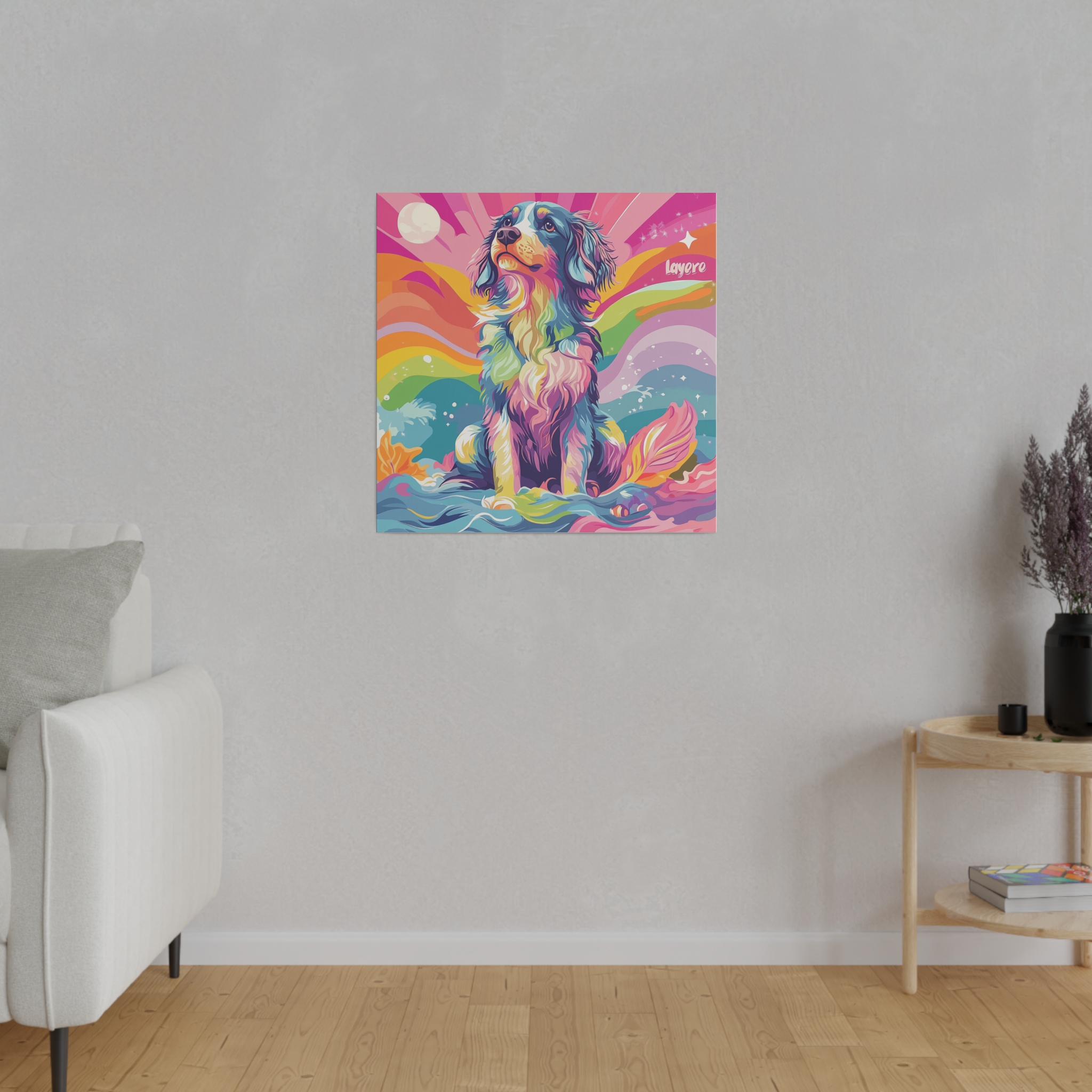 Canvas Print - Australian Shepherd Colorful - Image 7