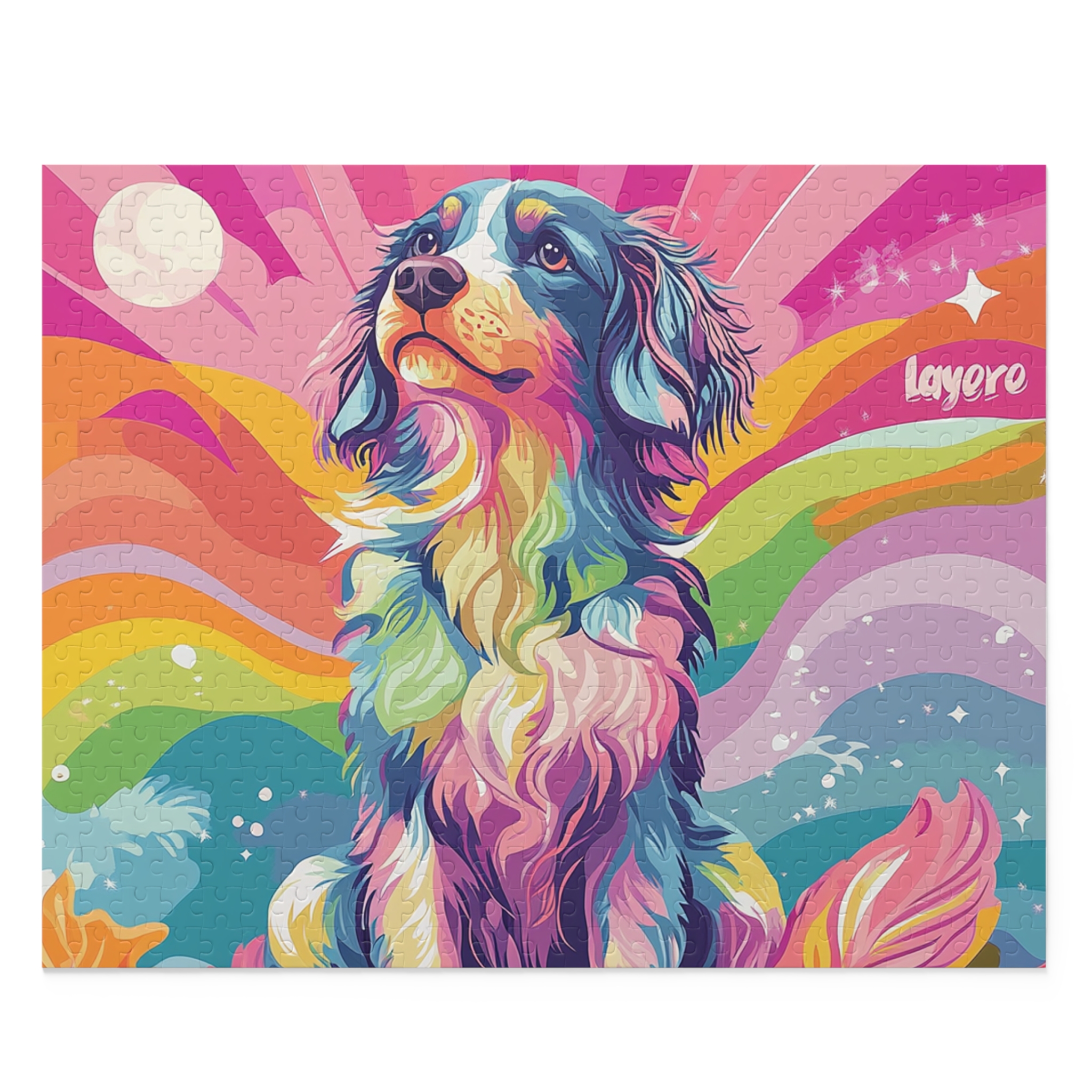 Puzzle - Colourful Australian Shepherd
