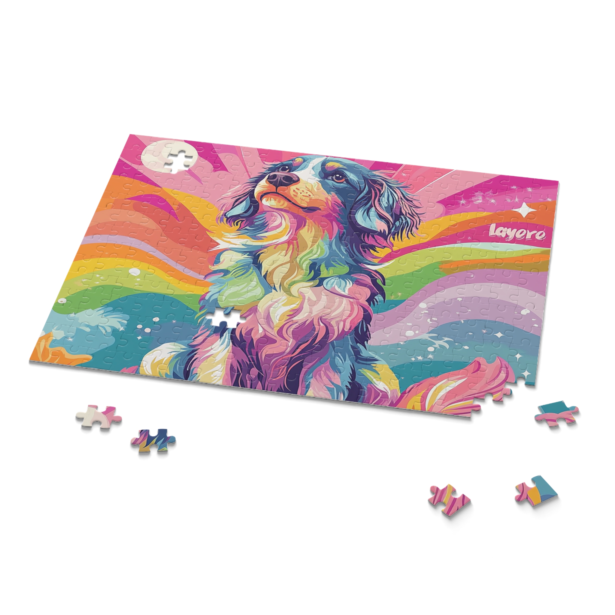 Puzzle - Colourful Australian Shepherd - Image 9