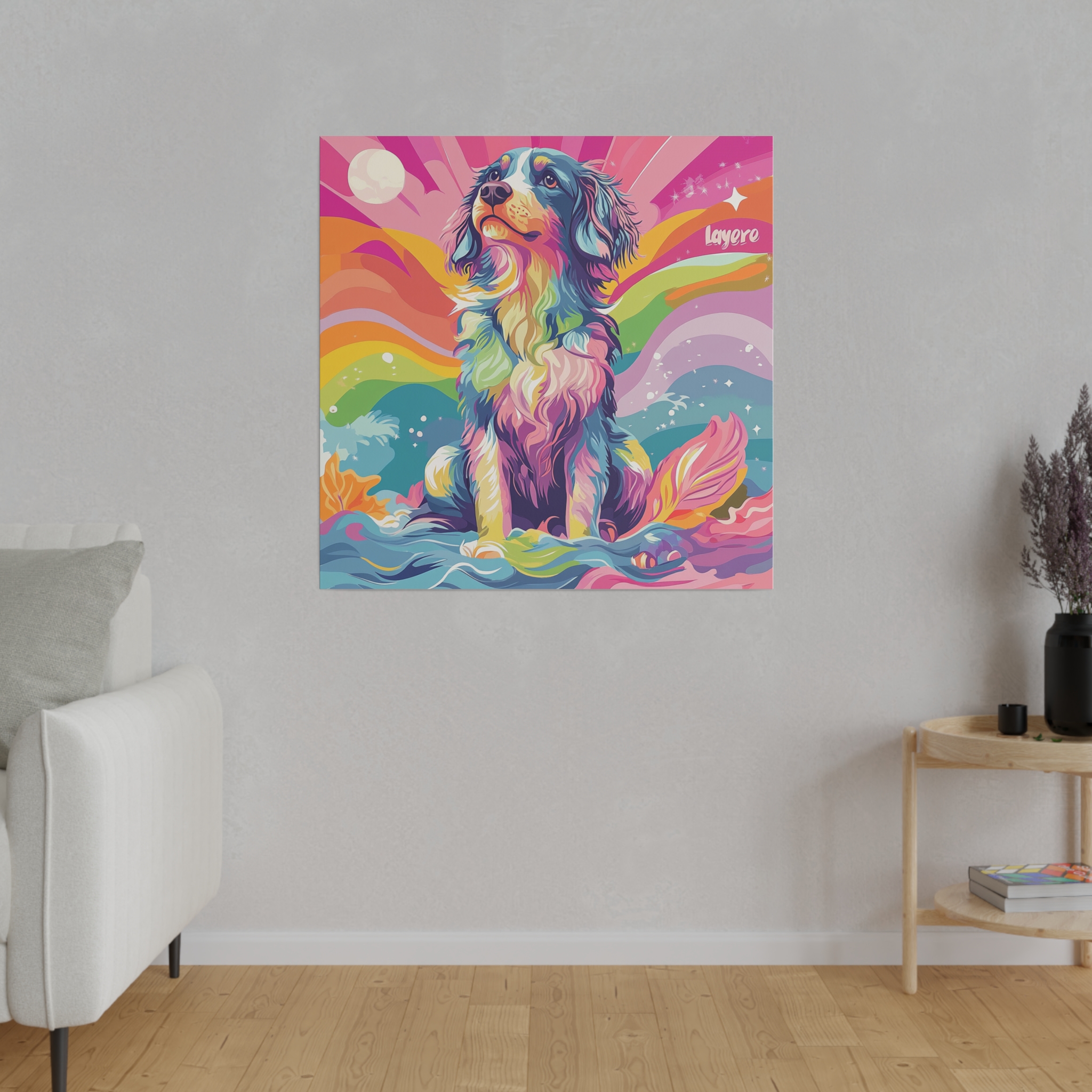 Canvas Print - Australian Shepherd Colorful - Image 3