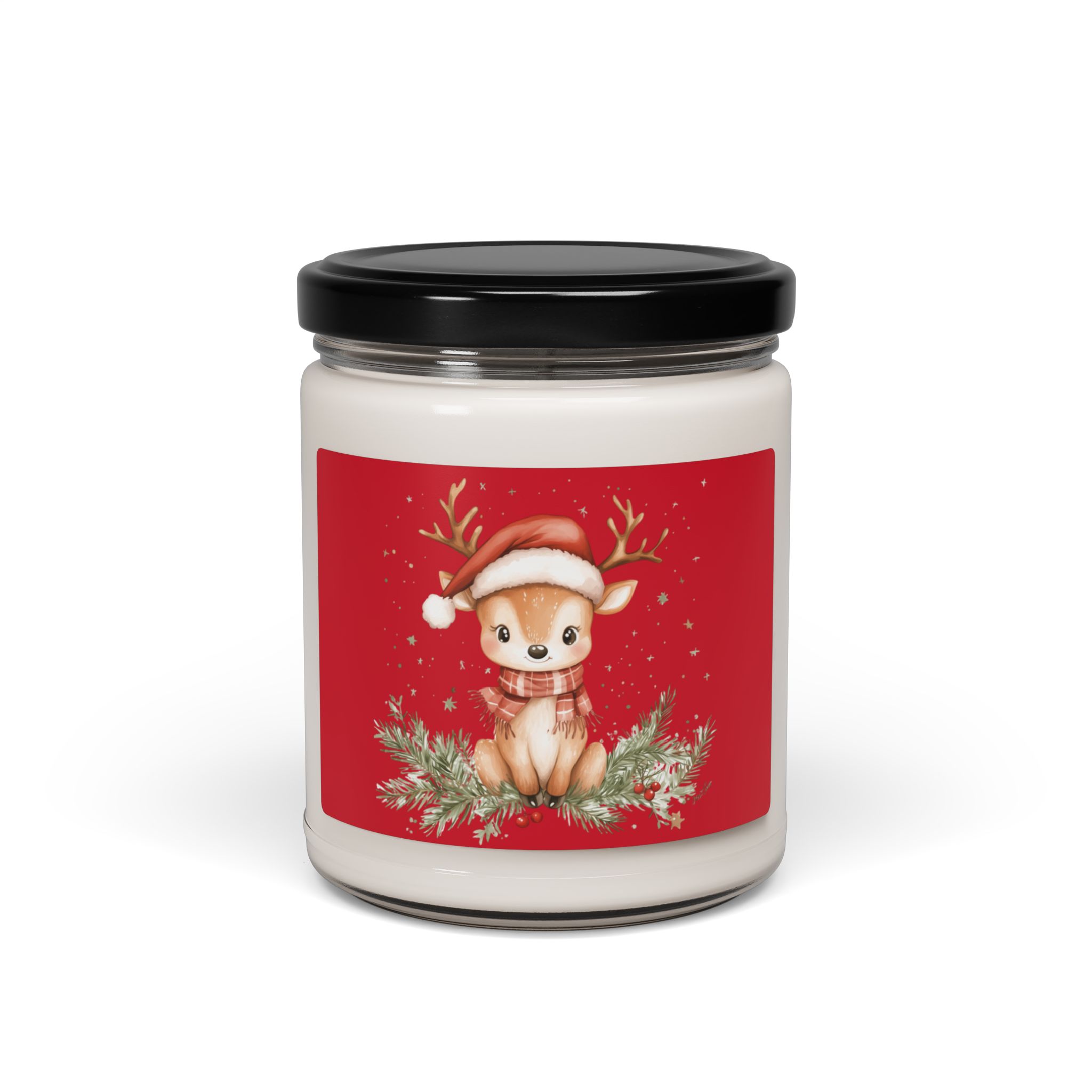 Festive Scented Candle – Reindeer Design - Image 2