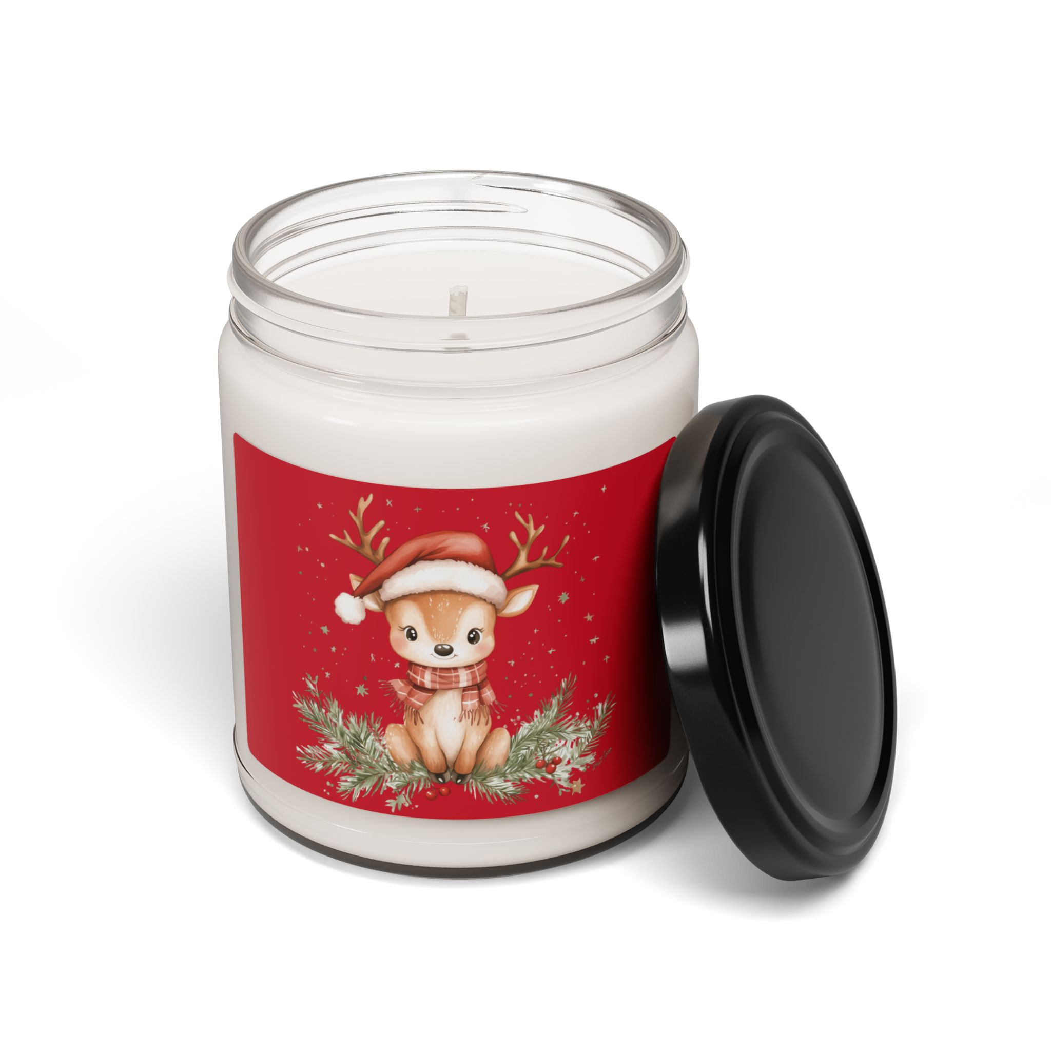 Festive Scented Candle – Reindeer Design - Image 3