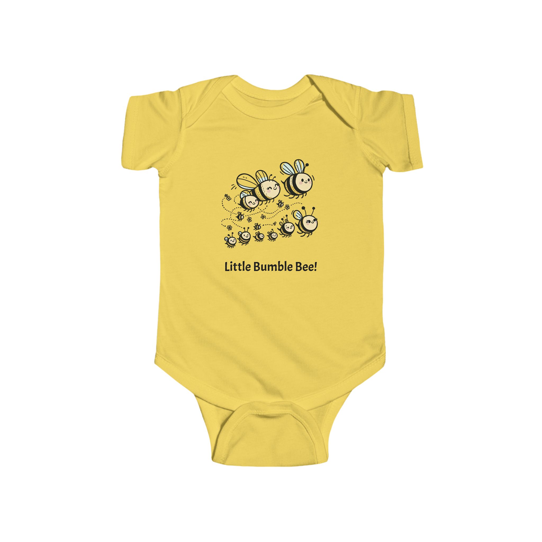 Bodysuit Little Bumble Bee Motif Sweet Bee Design Infant