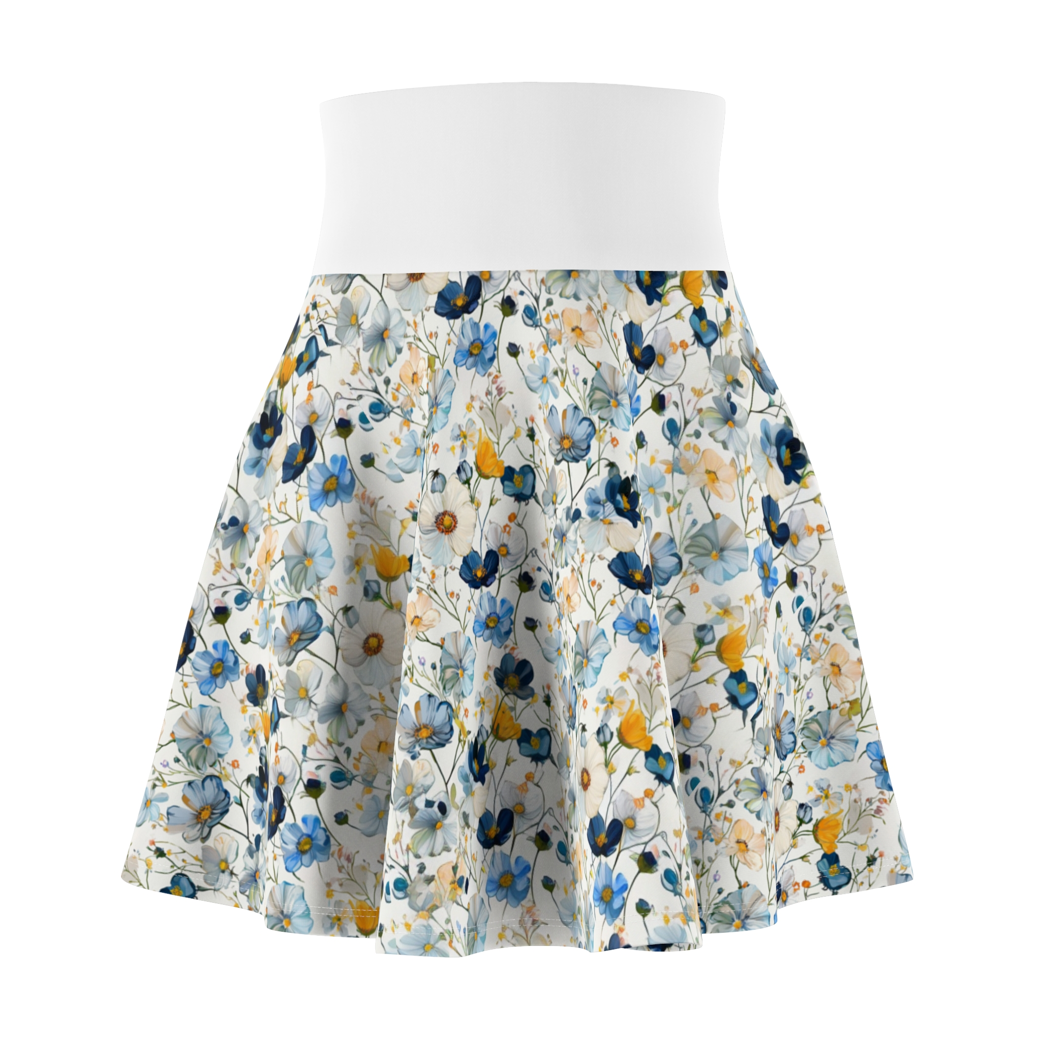 Summer Flowers - Women's Skater Skirt (AOP)
